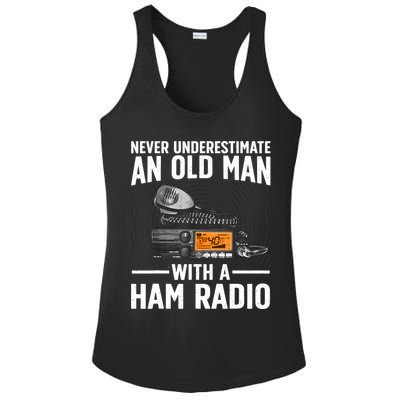 Ham Radio Art For Grandpa Amateur Radio Ham Operator Ladies PosiCharge Competitor Racerback Tank