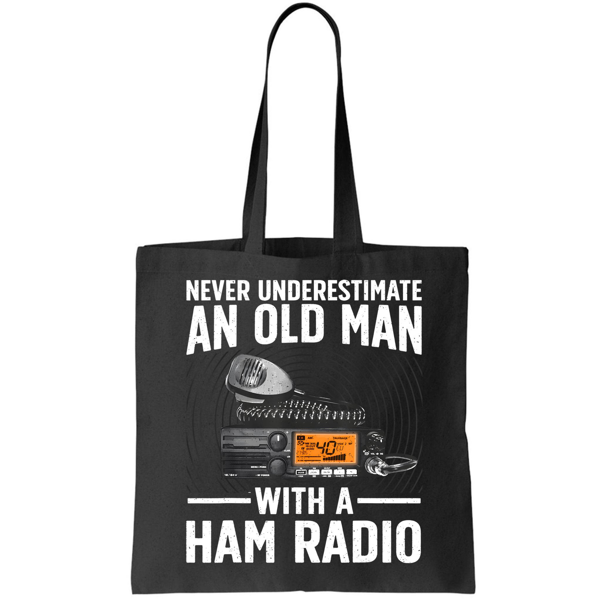Ham Radio Art For Grandpa Amateur Radio Ham Operator Bag