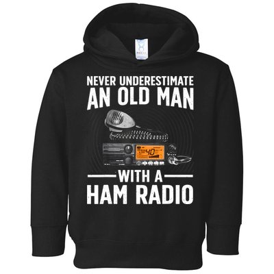 Ham Radio Art For Grandpa Amateur Radio Ham Operator Toddler Hoodie