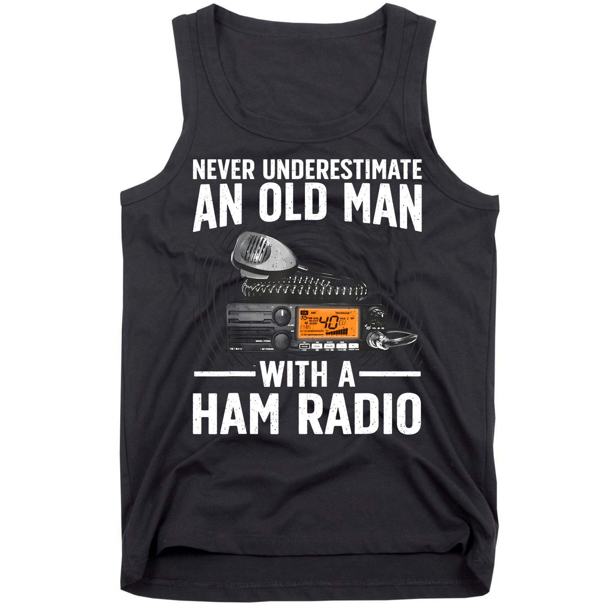 Ham Radio Art For Grandpa Amateur Radio Ham Operator Tank Top
