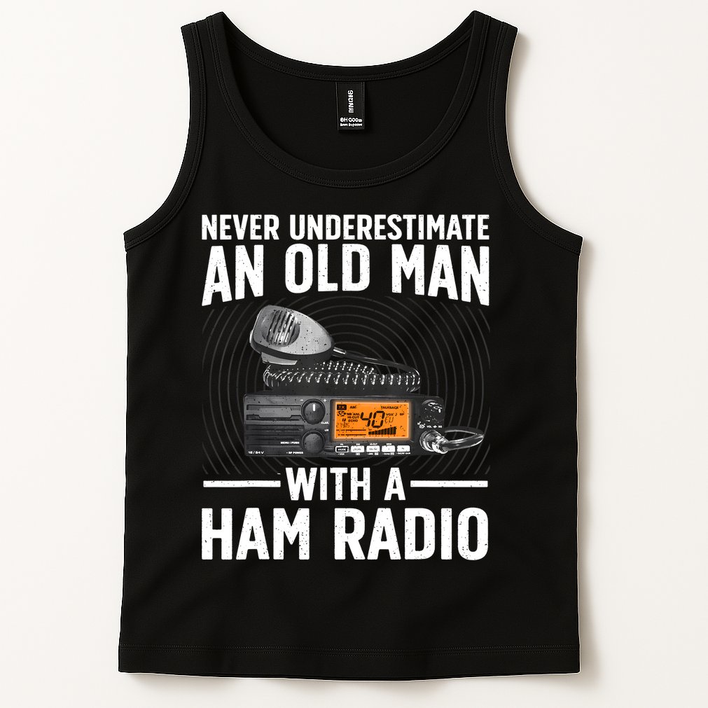 Ham Radio Art For Grandpa Amateur Radio Ham Operator Tank Top