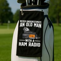 Ham Radio Art For Grandpa Amateur Radio Ham Operator Golf Towel