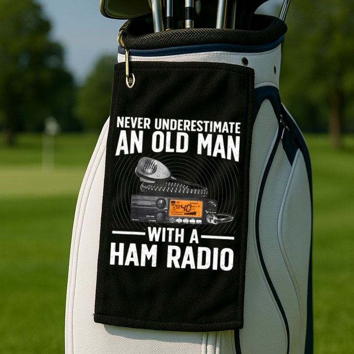 Ham Radio Art For Grandpa Amateur Radio Ham Operator Golf Towel