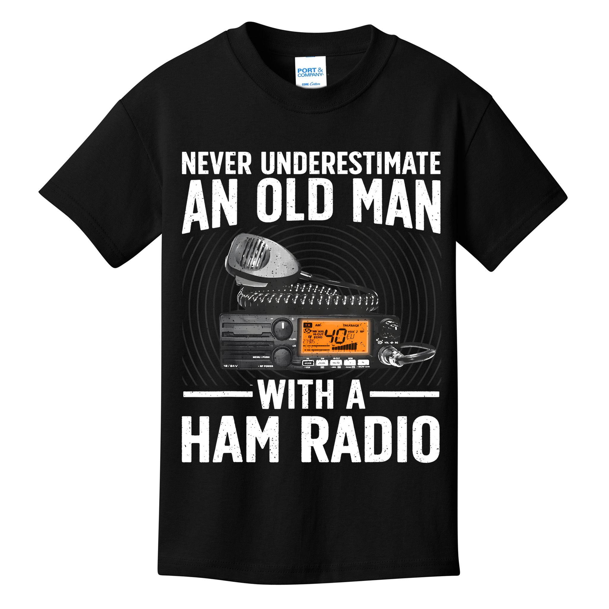 Ham Radio Art For Grandpa Amateur Radio Ham Operator Kids T-Shirt