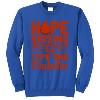 Hope Raising Awareness Diabetes Awareness Funny Gift Sweatshirt