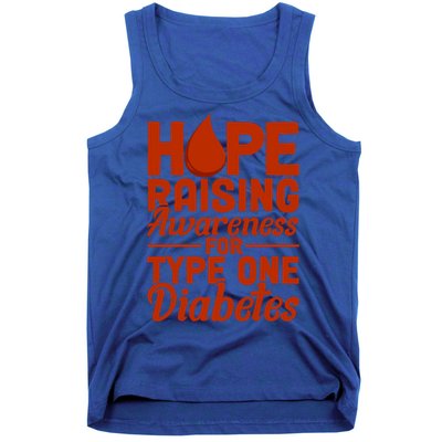 Hope Raising Awareness Diabetes Awareness Funny Gift Tank Top