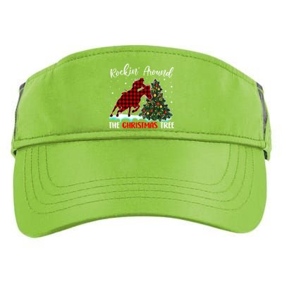 Horse Rockin Around Christmas Tree Barrel Equestrian Xmas Gift Adult Drive Performance Visor