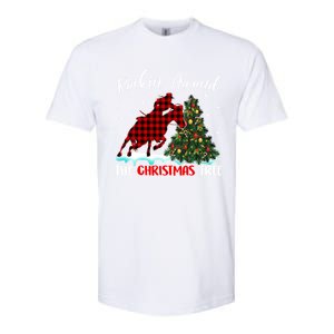 Horse Rockin Around Christmas Tree Barrel Equestrian Xmas Gift Softstyle CVC T-Shirt