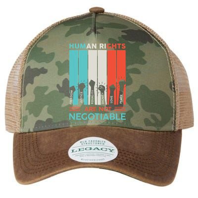 Human Rights Are Not Negotiable Legacy Tie Dye Trucker Hat