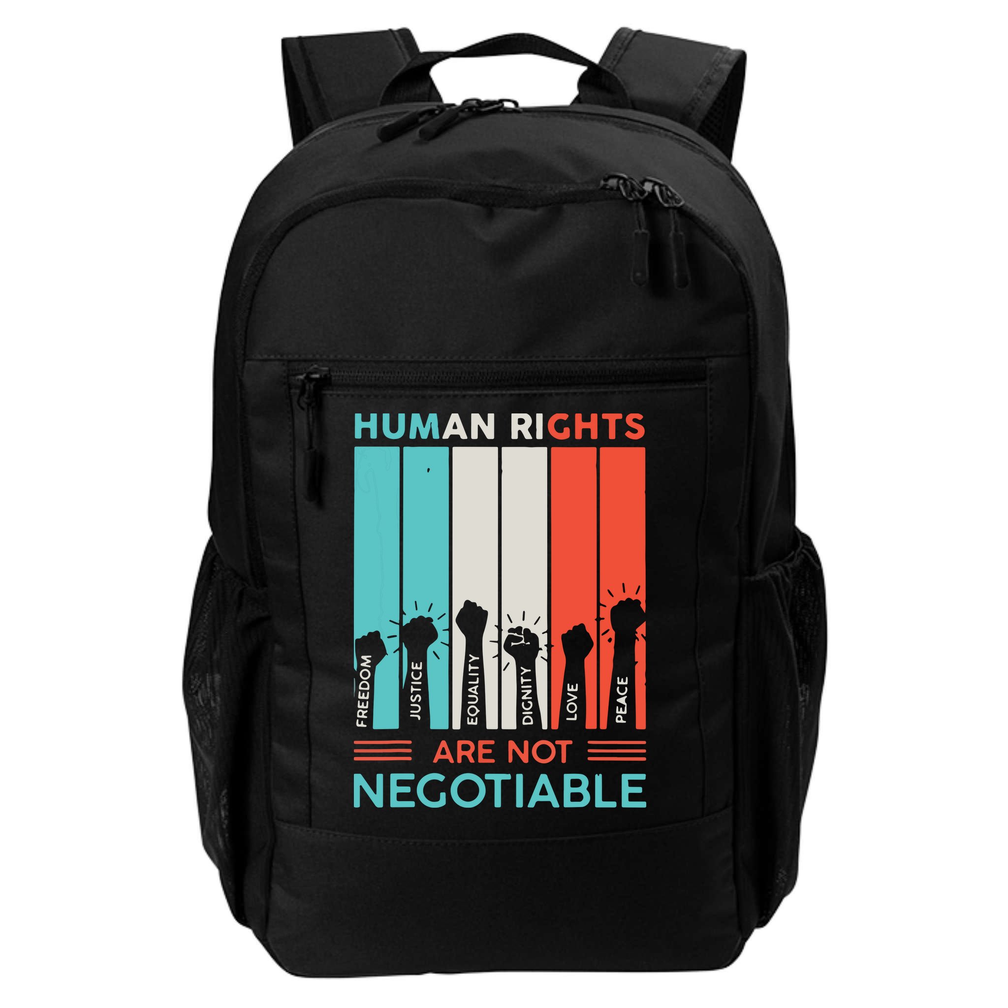 Human Rights Are Not Negotiable Backpack