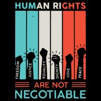 Human Rights Are Not Negotiable Backpack