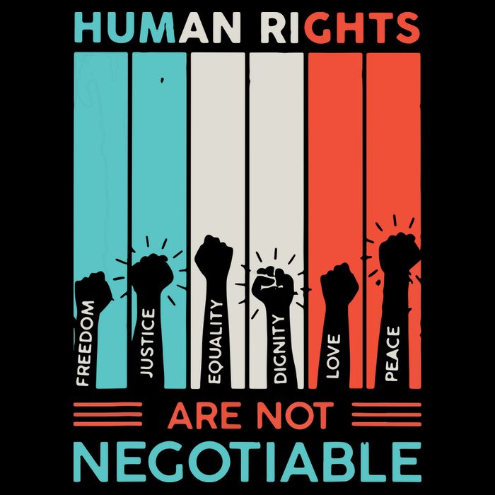 Human Rights Are Not Negotiable Backpack