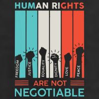 Human Rights Are Not Negotiable Adult Drive Performance Visor