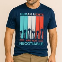 Human Rights Are Not Negotiable Cooling Performance Crew T-Shirt