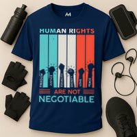 Human Rights Are Not Negotiable Cooling Performance Crew T-Shirt