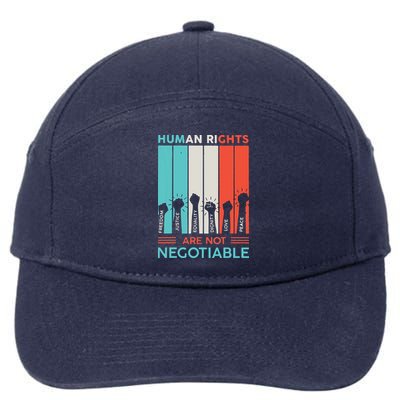 Human Rights Are Not Negotiable 7-Panel Snapback Hat