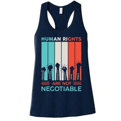 Human Rights Are Not Negotiable Womens Tank Top