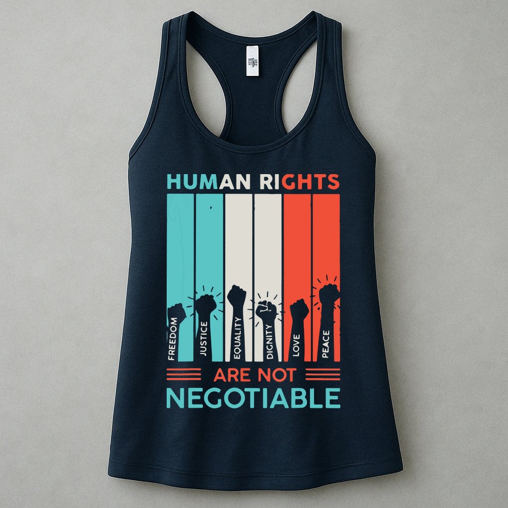 Human Rights Are Not Negotiable Womens Tank Top