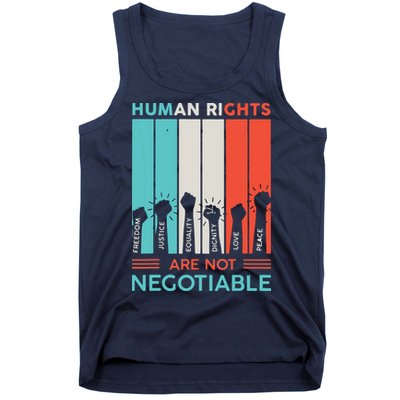 Human Rights Are Not Negotiable Tank Top