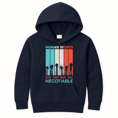 Human Rights Are Not Negotiable Kids Hoodie
