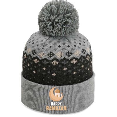 Happy Ramadan Arabic Calligraphy Gift For Ramadan Mubarak The Baniff Cuffed Pom Beanie