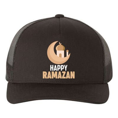 Happy Ramadan Arabic Calligraphy Gift For Ramadan Mubarak Yupoong Adult 5-Panel Trucker Hat