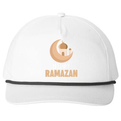 Happy Ramadan Arabic Calligraphy Gift For Ramadan Mubarak Snapback Five-Panel Rope Hat