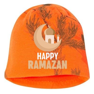 Happy Ramadan Arabic Calligraphy Gift For Ramadan Mubarak Kati - Camo Knit Beanie