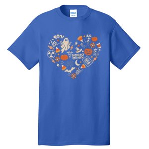 Halloween Radiology Boo Crew Heart Xray Tech Fall Autumn Tall T-Shirt