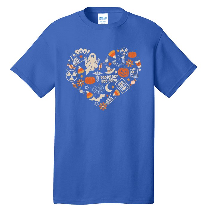 Halloween Radiology Boo Crew Heart Xray Tech Fall Autumn Tall T-Shirt