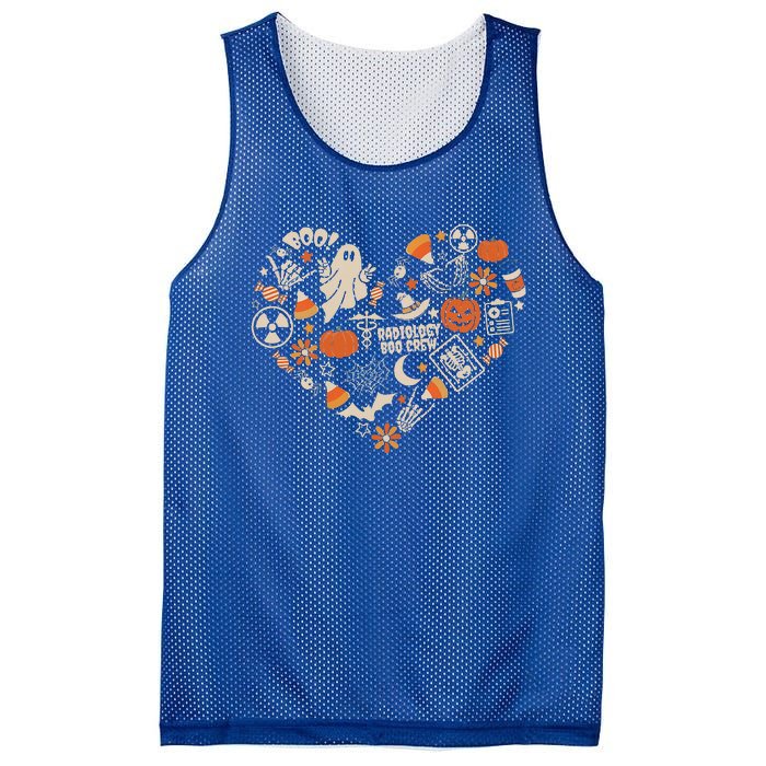 Halloween Radiology Boo Crew Heart Xray Tech Fall Autumn Mesh Reversible Basketball Jersey Tank