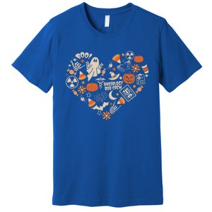 Halloween Radiology Boo Crew Heart Xray Tech Fall Autumn Premium T-Shirt