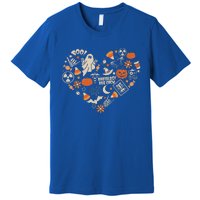 Halloween Radiology Boo Crew Heart Xray Tech Fall Autumn Premium T-Shirt