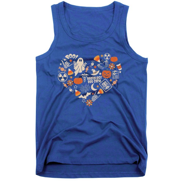 Halloween Radiology Boo Crew Heart Xray Tech Fall Autumn Tank Top