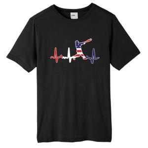 Home Run Baseball Flag Baseball Heartbeat Tall Fusion ChromaSoft Performance T-Shirt