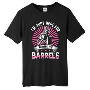 Horse Riding Barrel Racing Design for a Barrel Racer Tall Fusion ChromaSoft Performance T-Shirt