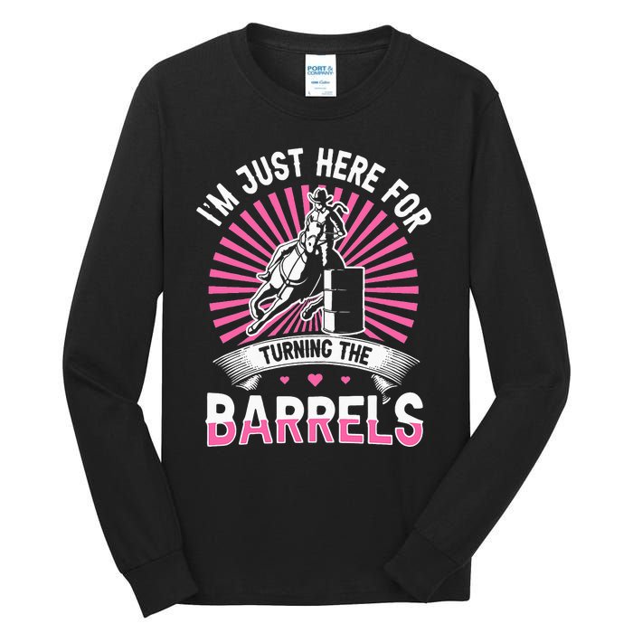 Horse Riding Barrel Racing Design for a Barrel Racer Tall Long Sleeve T-Shirt