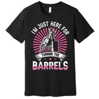 Horse Riding Barrel Racing Design for a Barrel Racer Premium T-Shirt