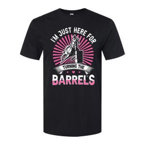 Horse Riding Barrel Racing Design for a Barrel Racer Softstyle CVC T-Shirt