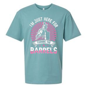 Horse Riding Barrel Racing Design for a Barrel Racer Sueded Cloud Jersey T-Shirt