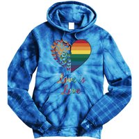 Heart Rainbow Butterfly Love Is Love Lgbt Lesbian Pride Meaningful Gift Tie Dye Hoodie