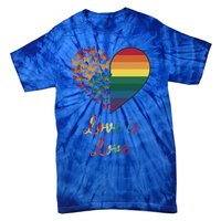 Heart Rainbow Butterfly Love Is Love Lgbt Lesbian Pride Meaningful Gift Tie-Dye T-Shirt