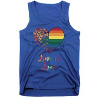 Heart Rainbow Butterfly Love Is Love Lgbt Lesbian Pride Meaningful Gift Tank Top