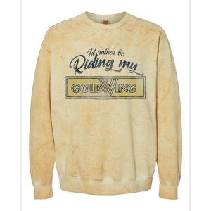 Honda Rather Be Riding My Gold Wing Colorblast Crewneck Sweatshirt