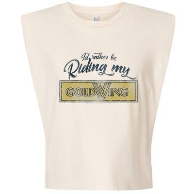 Honda Rather Be Riding My Gold Wing Garment-Dyed Women's Muscle Tee