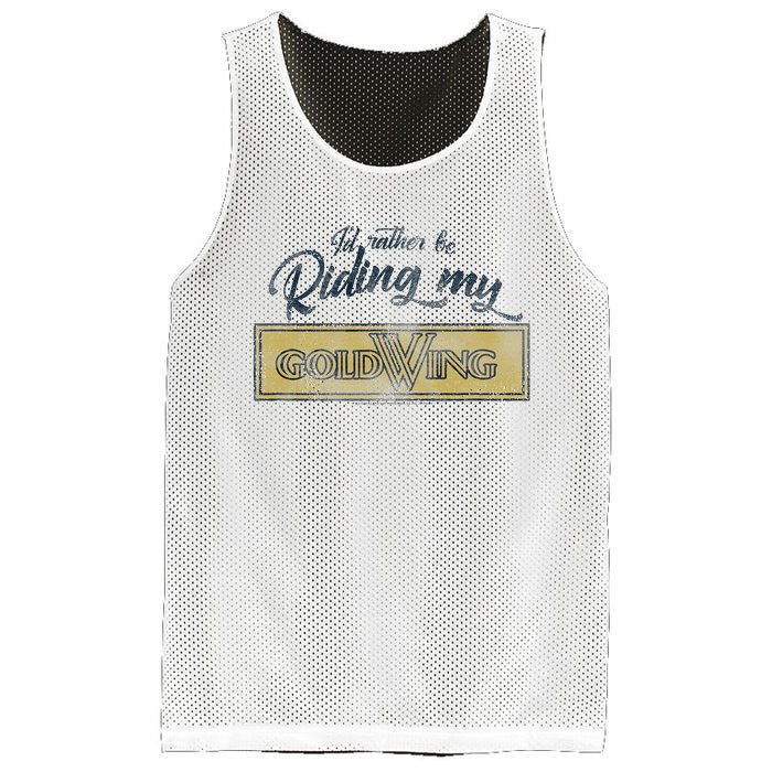 Honda Rather Be Riding My Gold Wing Mesh Reversible Basketball Jersey Tank