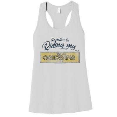 Honda Rather Be Riding My Gold Wing Women's Racerback Tank