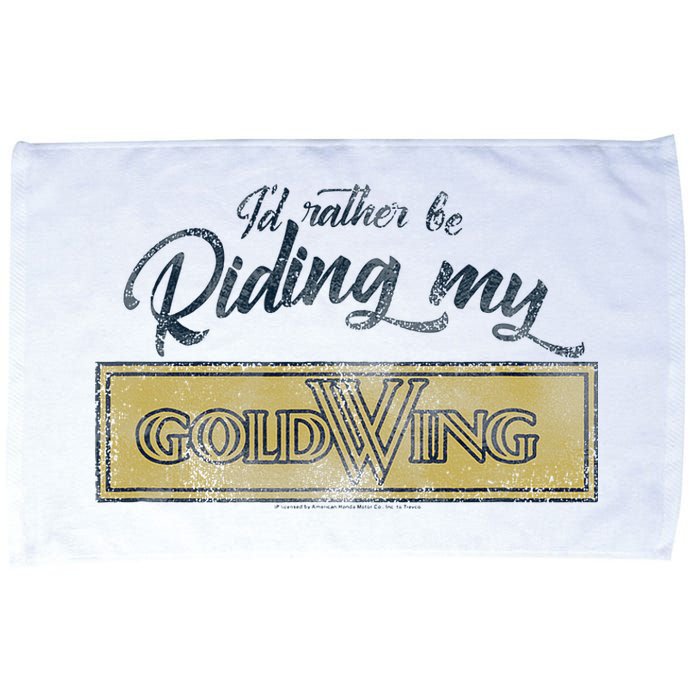 Honda Rather Be Riding My Gold Wing Microfiber Hand Towel