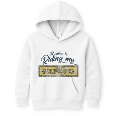 Honda Rather Be Riding My Gold Wing Kids Hoodie
