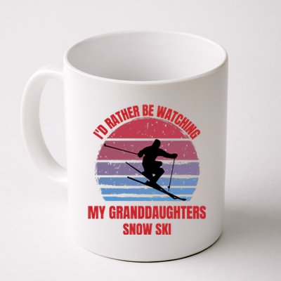 Heartfelt Rather Be Watching Granddaughters Snow Ski Coffee Mug